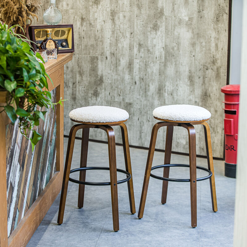 MORENO Set of 2 Solid Wood Velvet Chairs