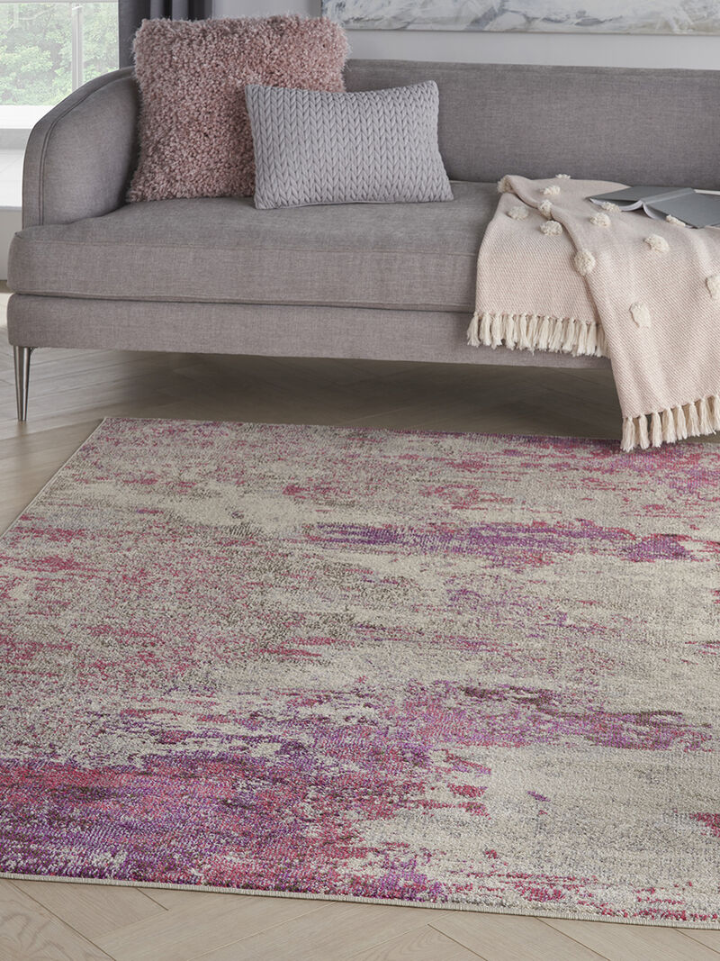 Celestial CES02 Ivory/Pink 3'11" x 5'11" Rug