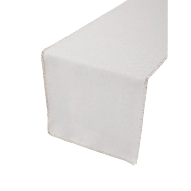 Solino Home 100% Pure Linen Table Runner 18 x 90 Inch | Fringe