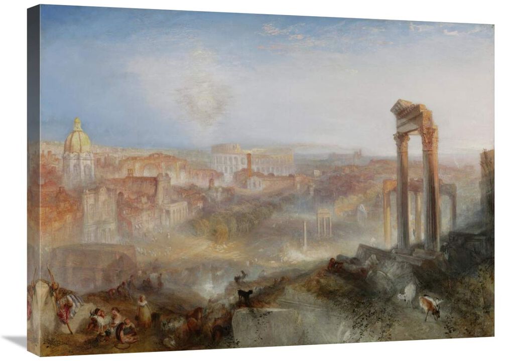 Modern Rome - Campo Vaccino-Canvas Art-32x24