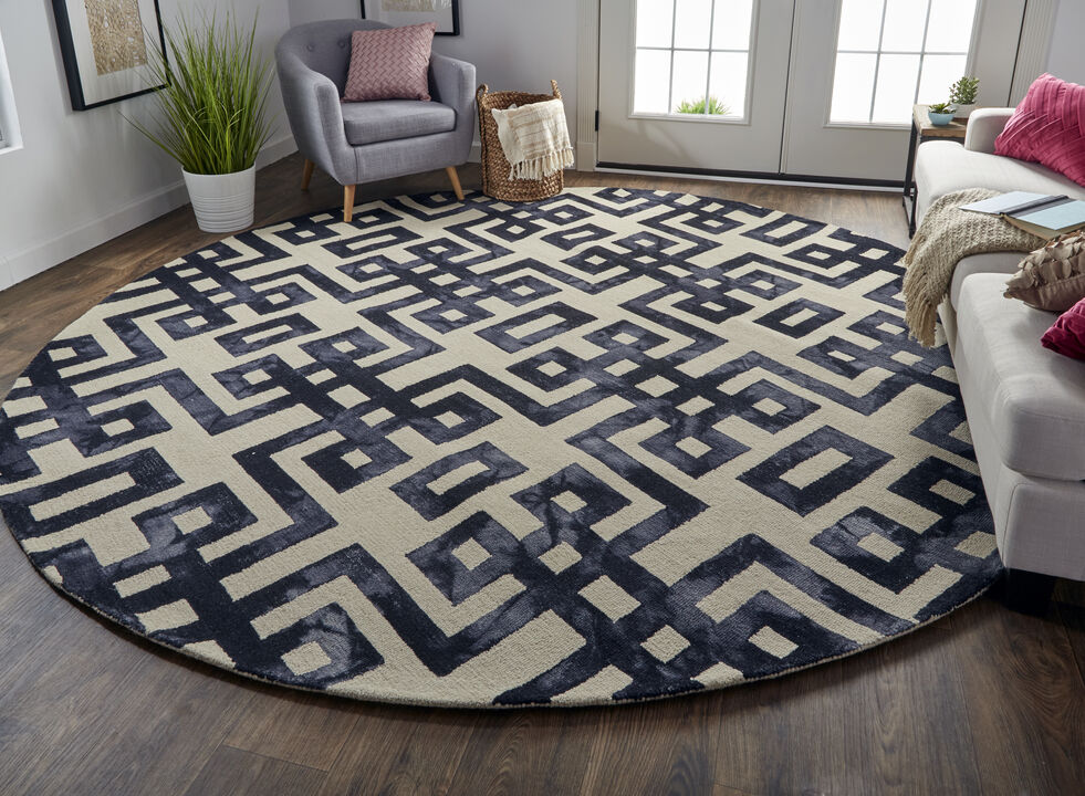 Lorrain 8568F Ivory/Black 2' x 3' Rug