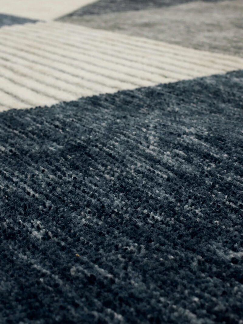 Bowen By Drew & Jonathan Home Oblique Blue 8' X 10' Rug
