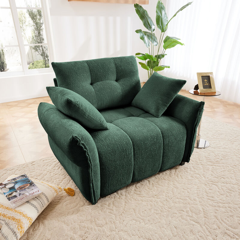 Merax Chenille Ergonomic  1- Seat Single Sofa for Living Room