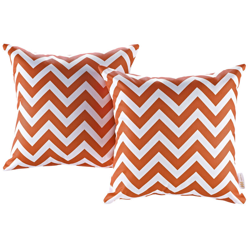 Chevron Modway Two Piece Outdoor Patio Pillow Set