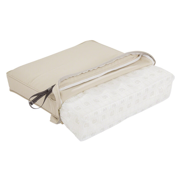 Classic Accessories Montlake FadeSafe Water-Resistant 19 x 19 x 3 Inch Outdoor Chair Cushion, Antique Beige, Outdoor Chair Cushions, Patio Chair Cushions, Patio Cushions