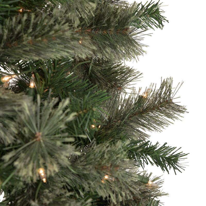 6.5' Pre-Lit Oregon Cashmere Pine Artificial Christmas Tree  Clear Lights