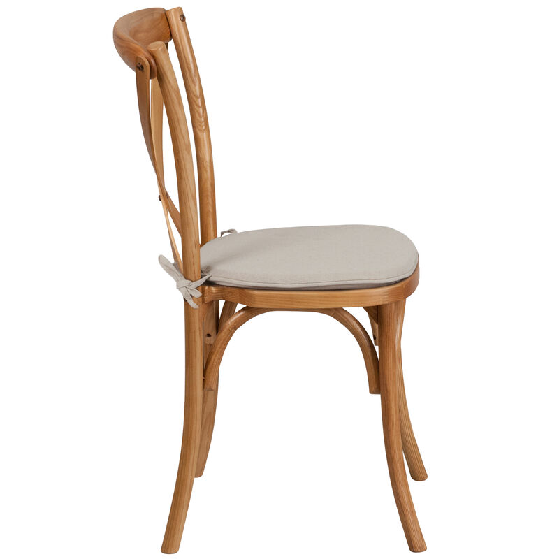 Wood Cross Back Chairs