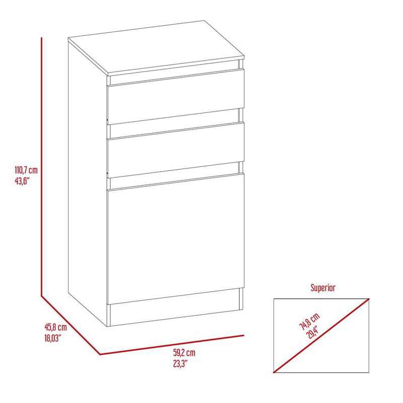 FM FURNITURE LLC Celestial Dresser With Jewlery Box