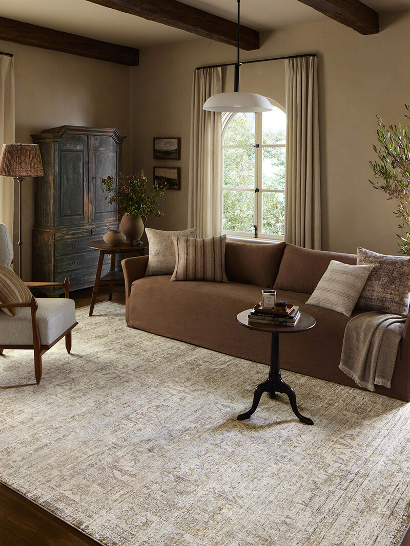 Honora Ivory/Natural 5'3" x 7'9" Area Rug by Amber Lewis x Loloi