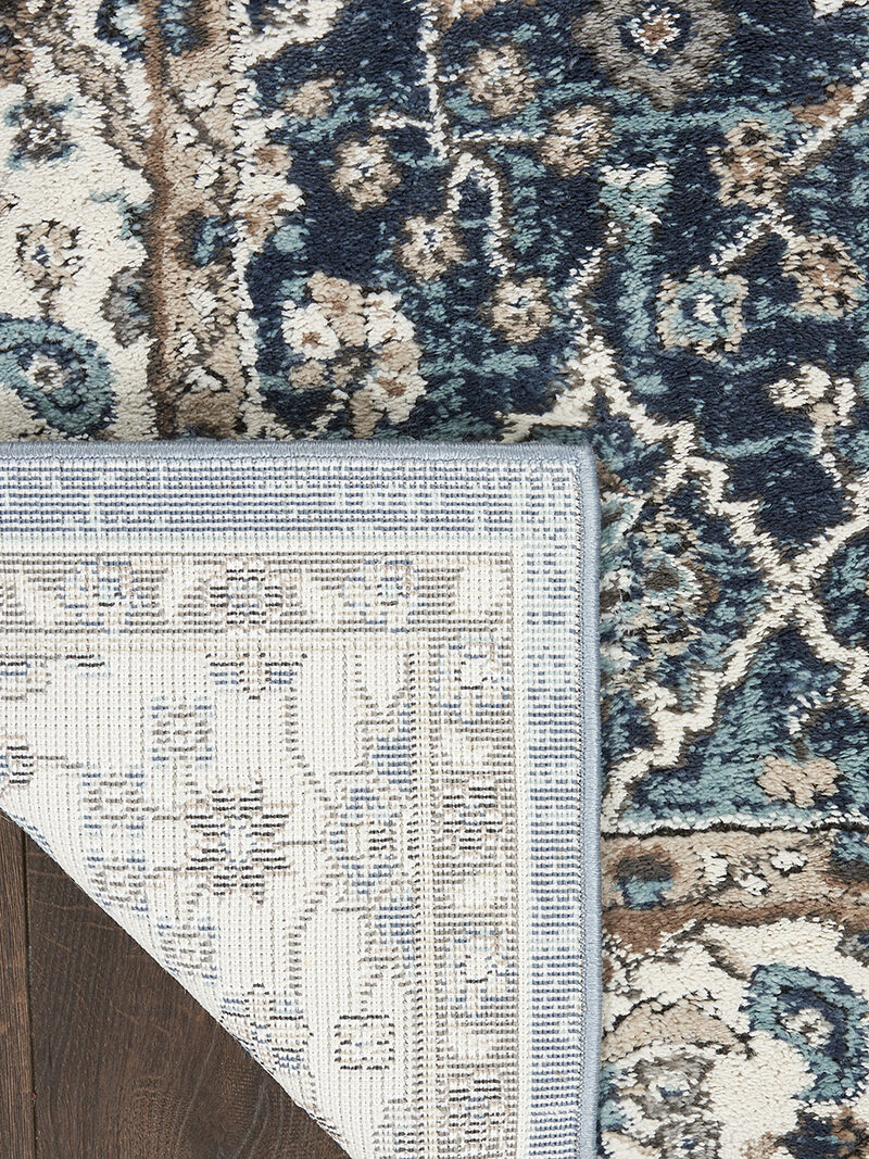 American Manor AMR01 Blue/Ivory 3'11" x 5'11" Rug