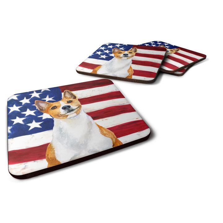 Caroline's Treasures Basenji Patriotic Decorative coasters, Multicolor