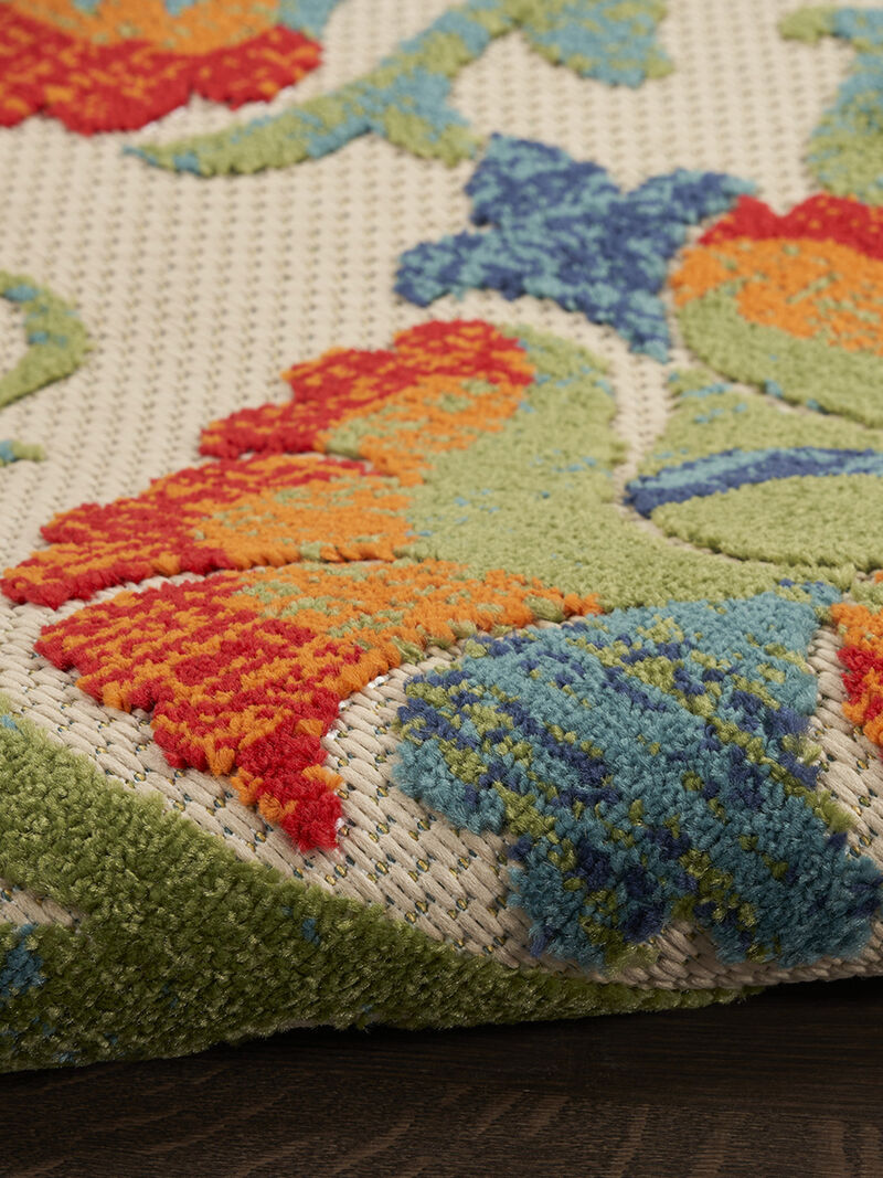 Aloha ALH17 Red/Multicolor 3'6" x 5'6" Rug
