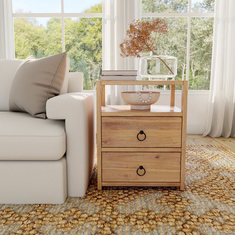 Butler Specialty Company Lark Natural Wood Nightstand, Light Brown