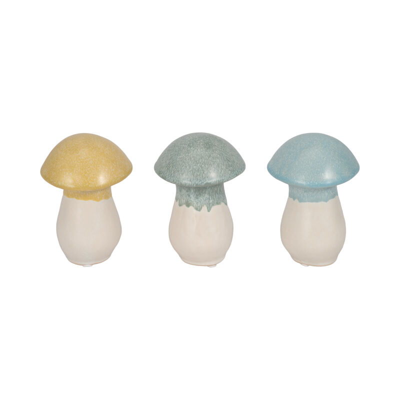 5" Mushroom Figurines Set