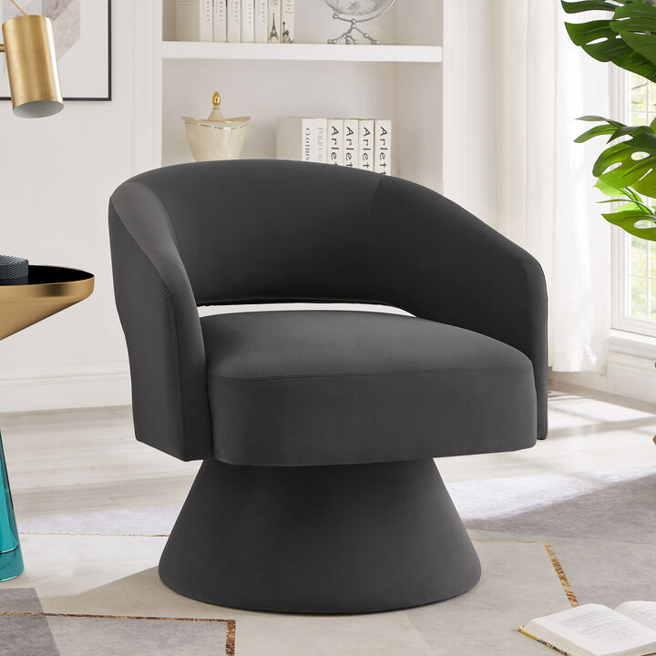 Merax Modern Swivel Barrel Chair Accent Chairs