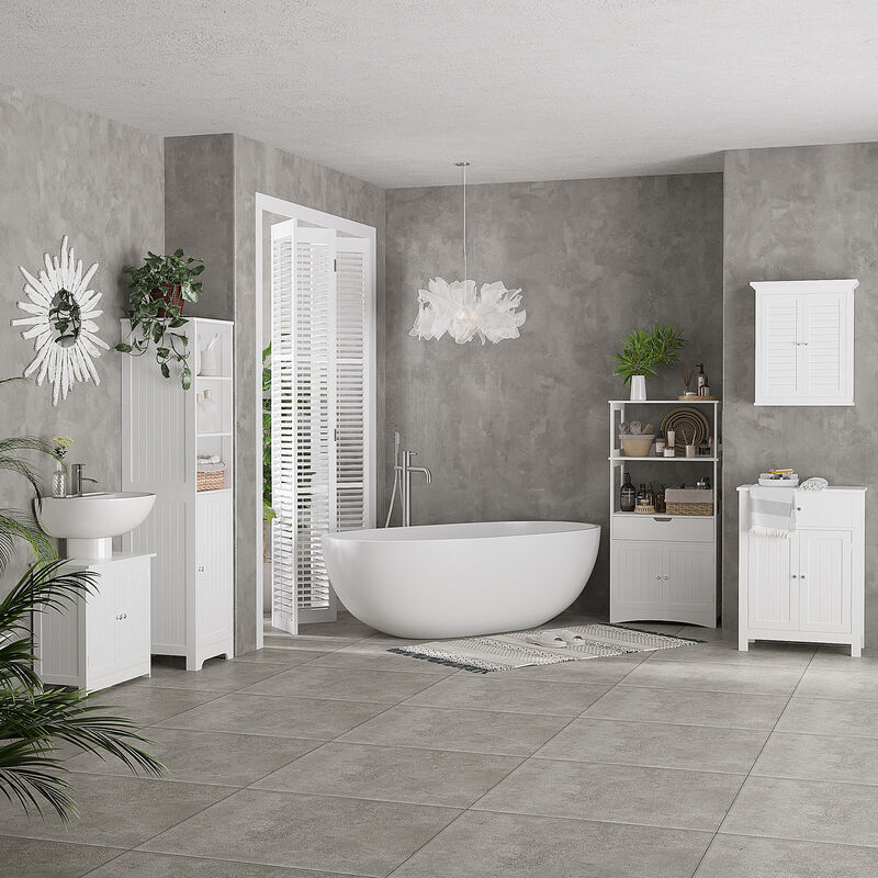 Bathroom Under Sink Vanity Cabinet Multipurpose Space Saver Storage Organizer