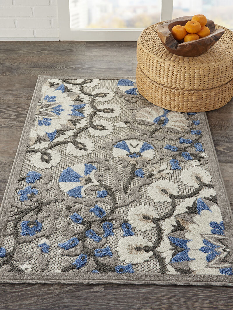 Aloha ALH20 Gray/Multicolor 3'6" x 5'6" Rug