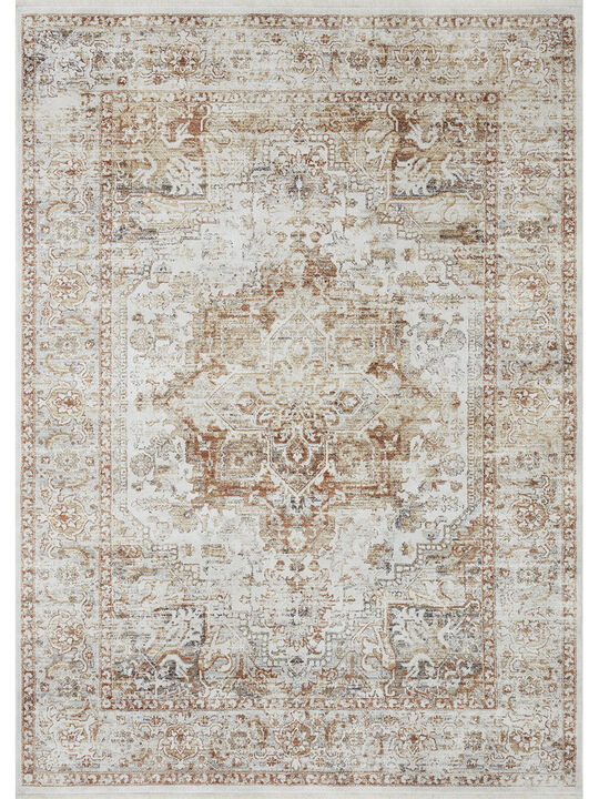 Bonney BNY01 Ivory/Sunset 3'11" x 5'5" Rug