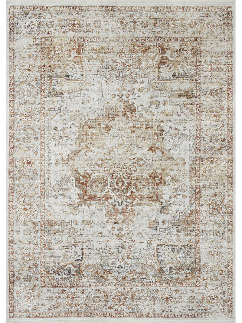 Bonney BNY01 Ivory/Sunset 3'11" x 5'5" Rug
