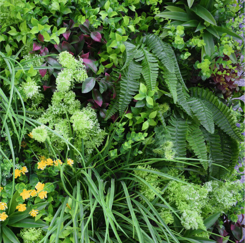 Luxury Country Fern Artificial Vertical Garden 40" x 40" 11SQ FT Commercial Grade UV Resistant