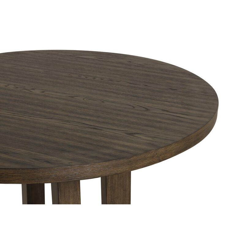 New Classic Furniture Cityscape Round Dining Table-Walnut