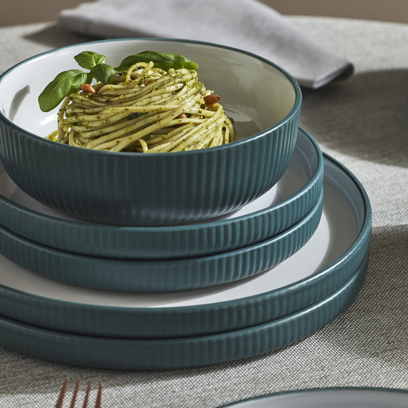 Christian Siriano Laro Stoneware 24 Piece Dinnerware Set