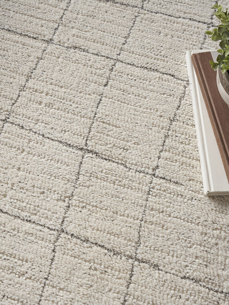 Andes AND04 Ivory/Gray 3'11" x 5'11" Rug