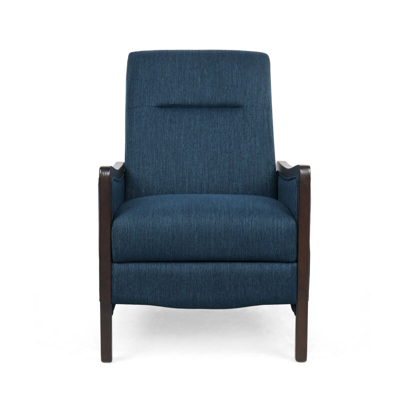 Merax Push-back Fabric Recliner Chair with Birch Wood Frame
