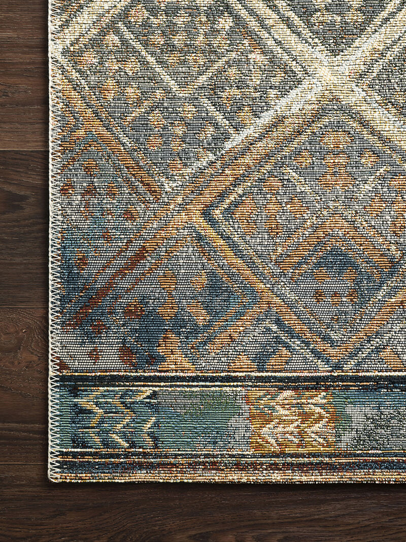 Mika MIK02 Ivory/Mediterranean 5'3" x 7'8" Rug