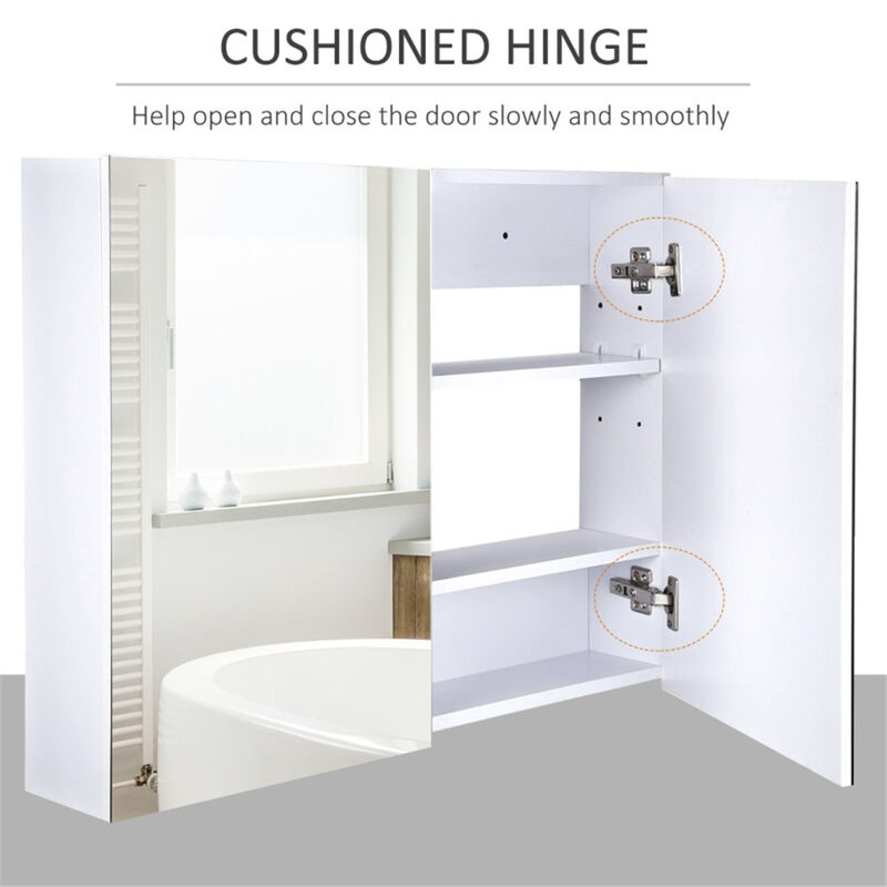 Rectangular Wall Mirror for Bathroom, Bedroom, or Entryway