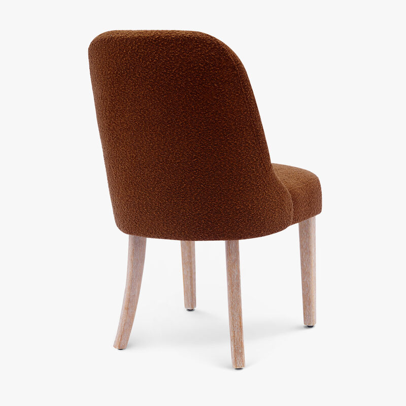 WestinTrends Mid-Century Modern Upholstered Boucle Dining Chair