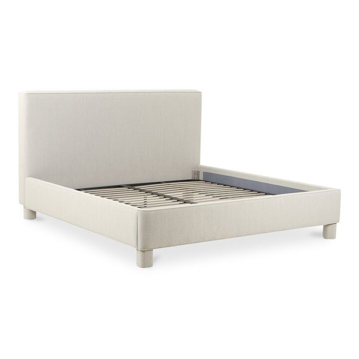 Moe's Home Collection Ichigo King Bed Light Grey