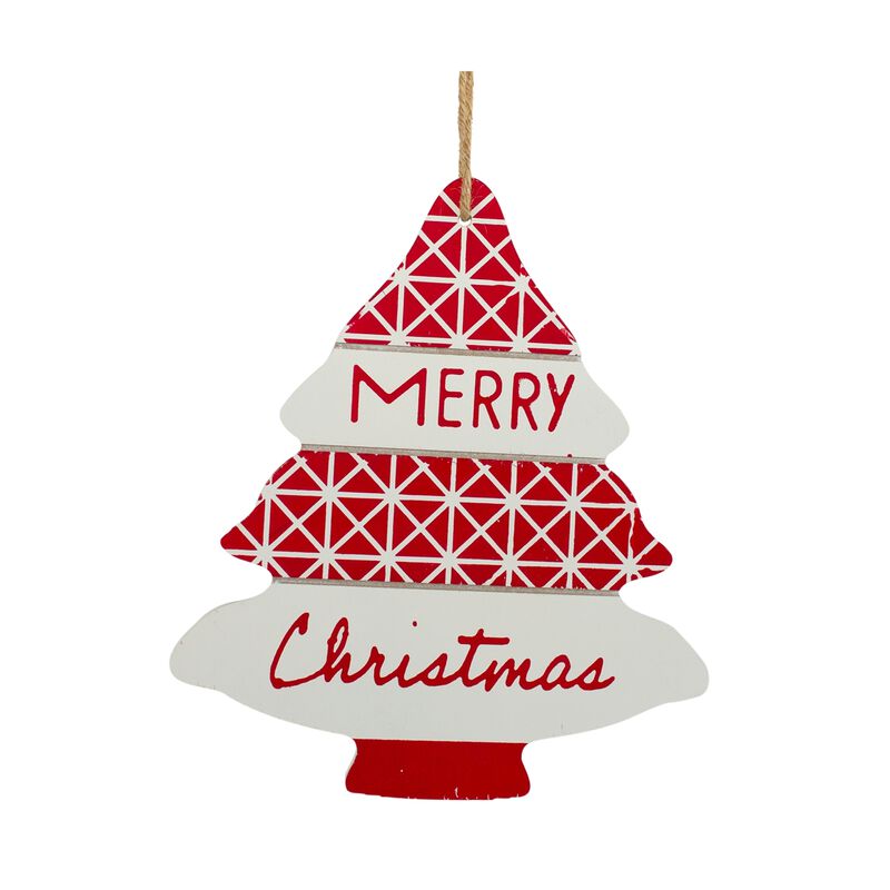 Tree Ornament (Set of 12) 11.5"H MDF