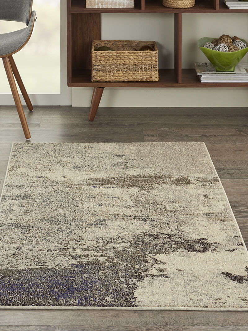 Celestial CES02 Ivory/Gray 3' x 5' Rug