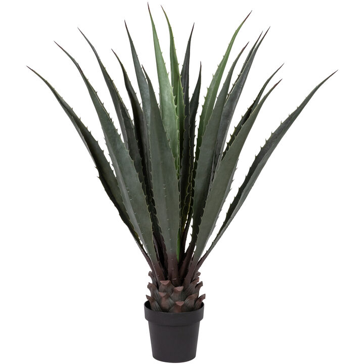 43" Artificial Agave Succulent Plant in Black Pot 43" Artificial Agave Succulent Plant in Black Pot