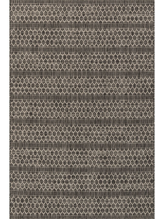Isle IE01 Black/Grey 5'3" x 7'7" Rug