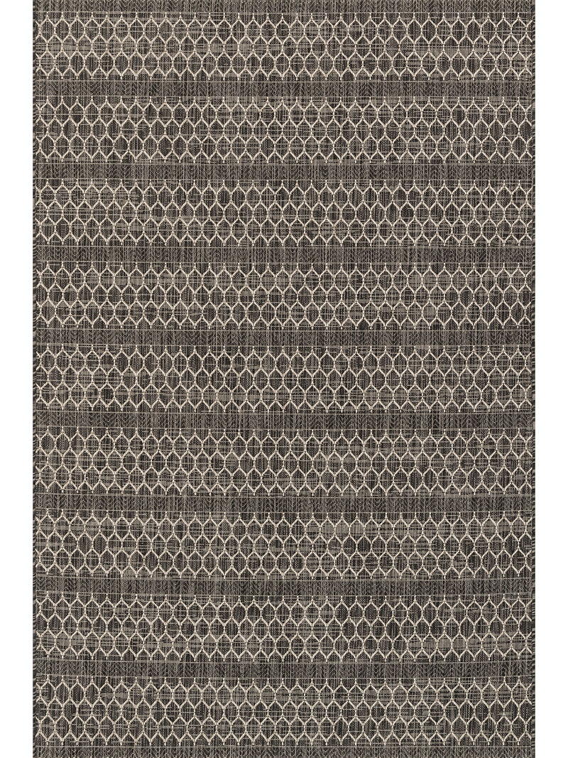 Isle IE01 Black/Grey 5'3" x 7'7" Rug