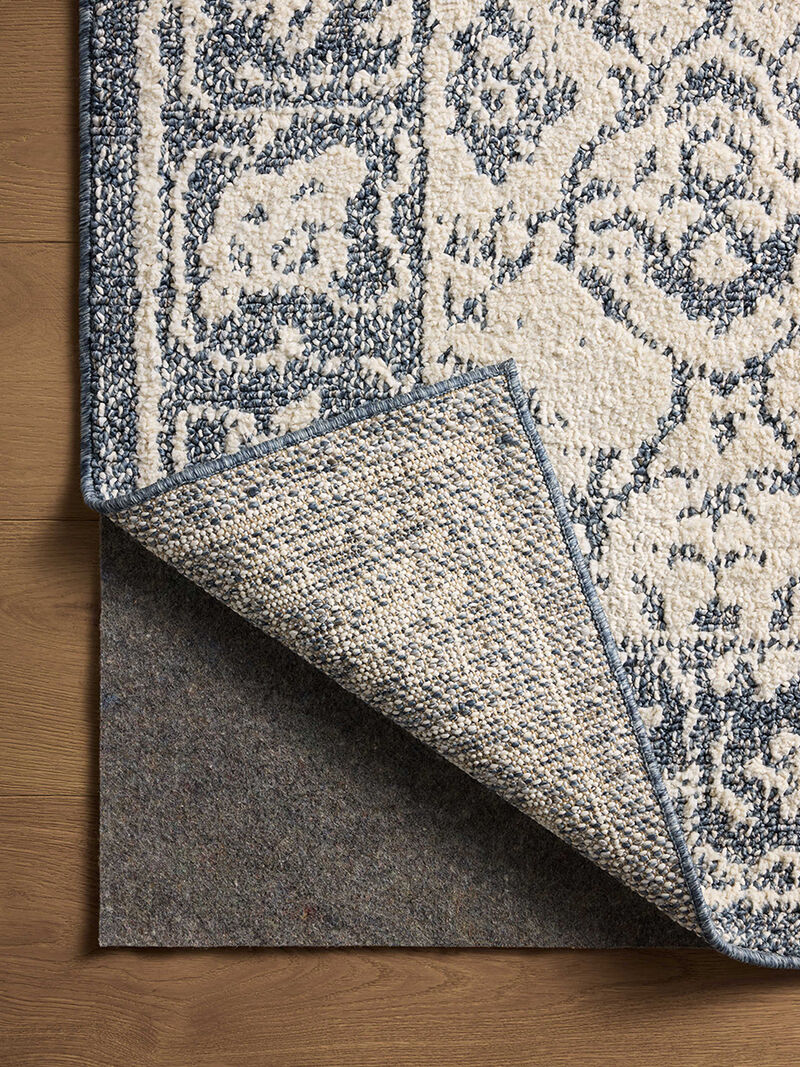 Gigi Ivory/Blue 7'10" x 10' Area Rug by Magnolia Home by Joanna Gaines x Loloi
