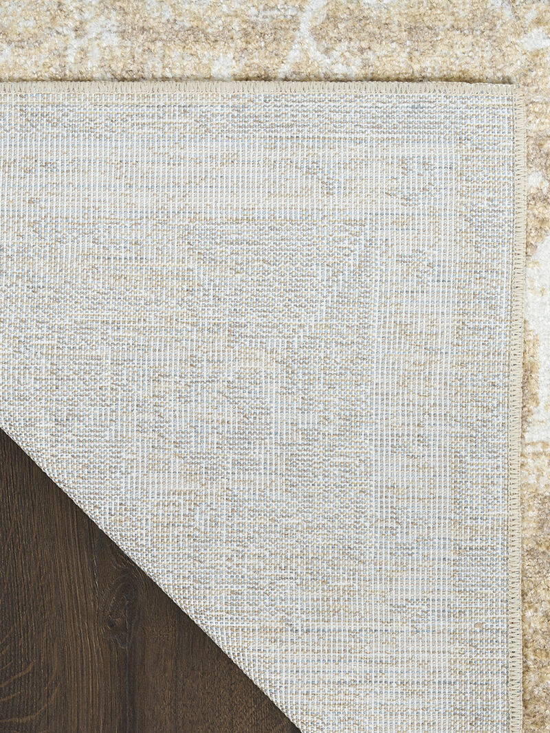 Astra Machine Washable ASW19 Ivory/Gold 3'3" x 5' Rug