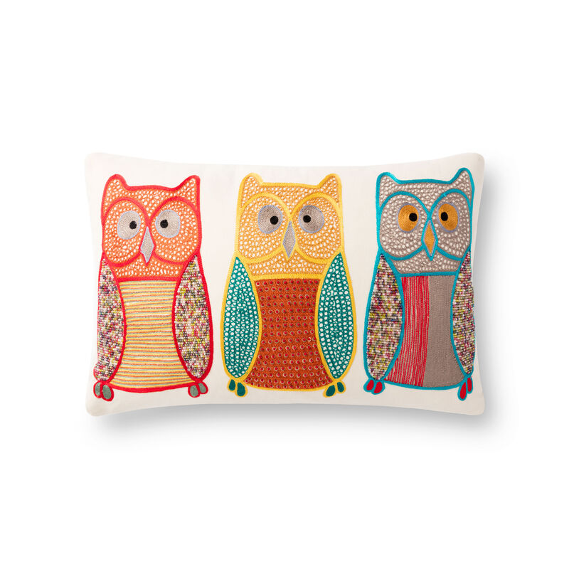 P0869 Natural/Multi 13"x21" Poly Pillow