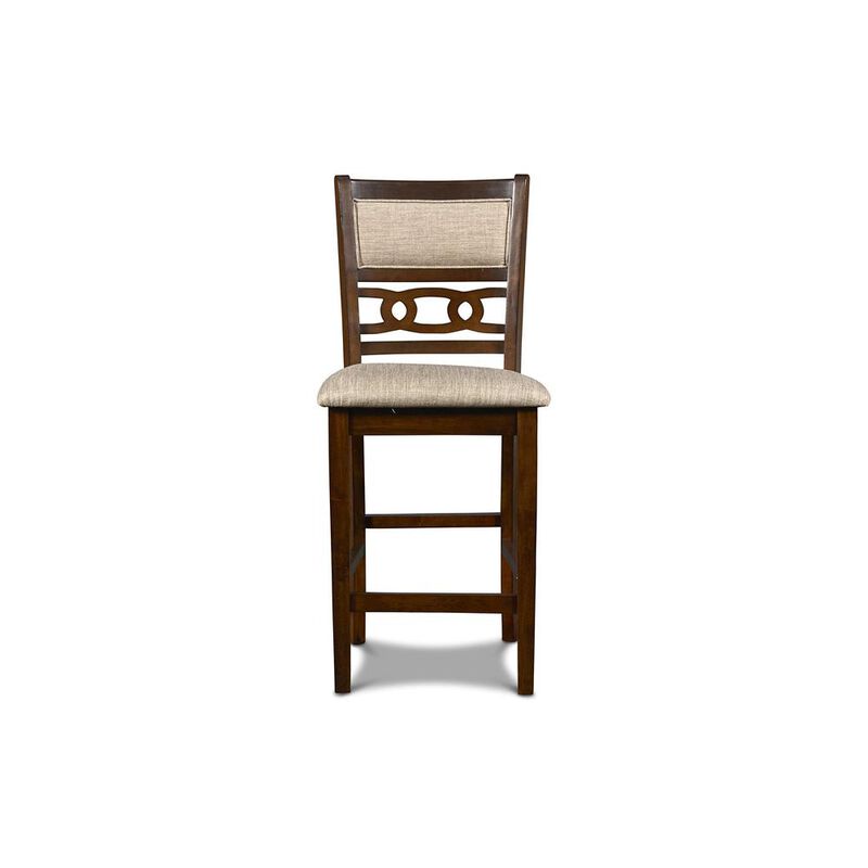 New Classic Furniture Gia Cherry Wood Counter Chair with Fabric Seat (Set of 4)