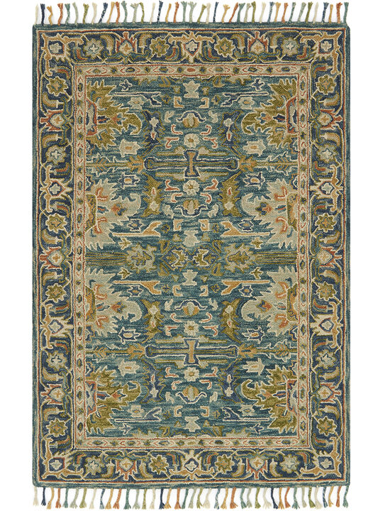 Zharah ZR12 Blue/Navy 3'6" x 5'6" Rug