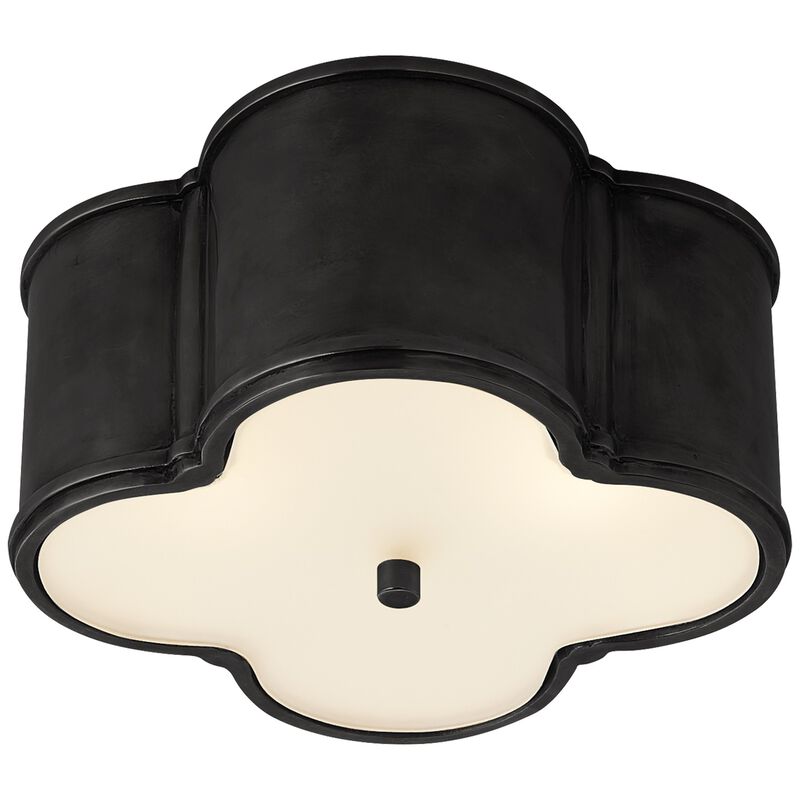 Basil Small Flush Mount in Gun Metal