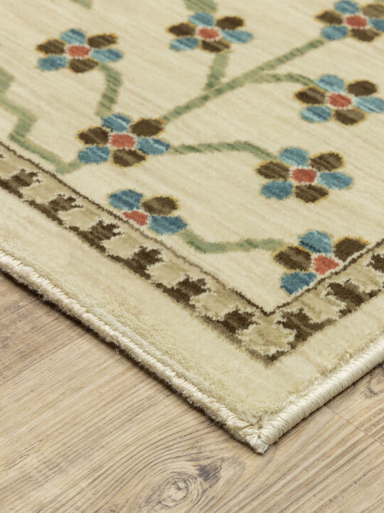 Francesca 3'3" x 5' Ivory Rug