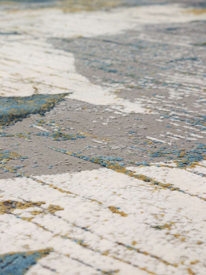 Tryst Nuvole Grey Blue 5' X 8' Rug
