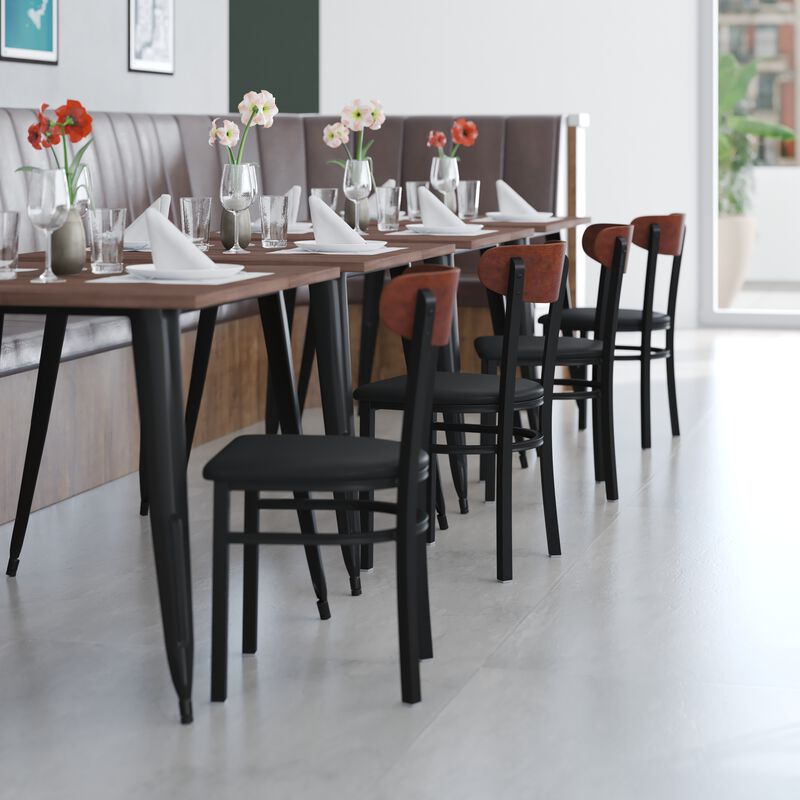 Metal/Wood Restaurant Chairs