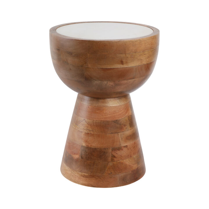 Hourglass Marble Top Accent Table Hourglass Marble Top Accent Table