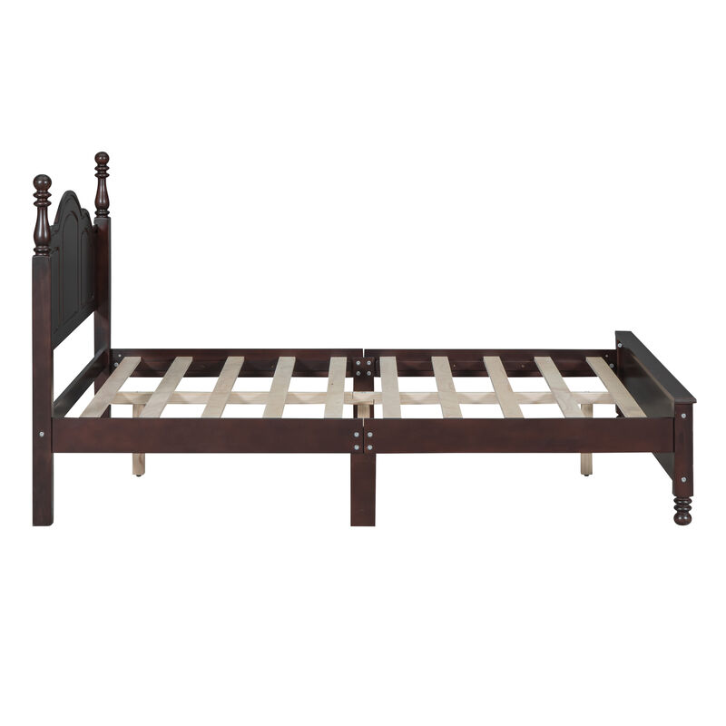 Merax Platform Bed and Two Nightstands Bedroom Sets