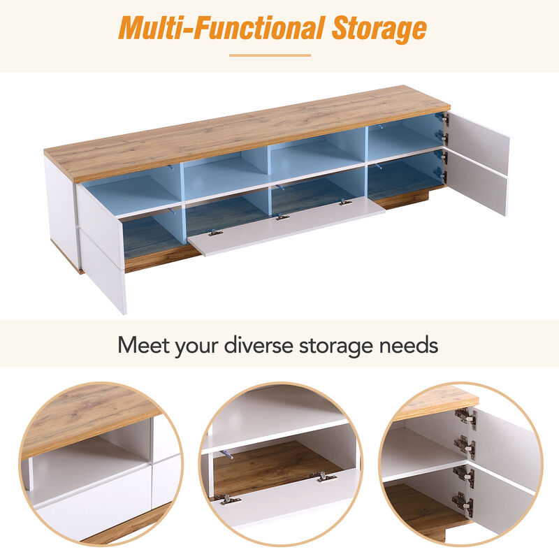 Merax Media Console TV Stand TV Cabinet
