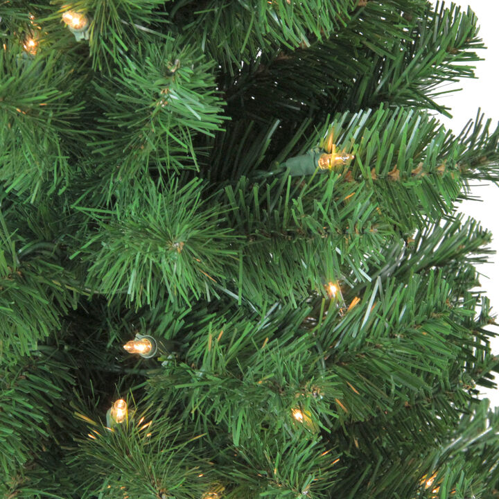 4' Pre-Lit Noble Fir Artificial Christmas Tree  Clear Lights